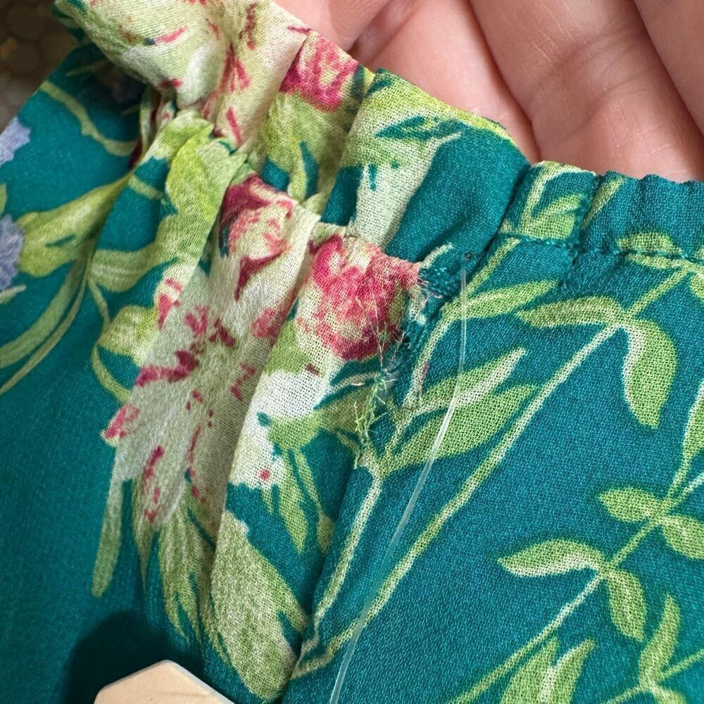 City Studio Teal Green Floral Printed Juniors Babydoll Mini Dress XXL NWT - Picture 8 of 10
